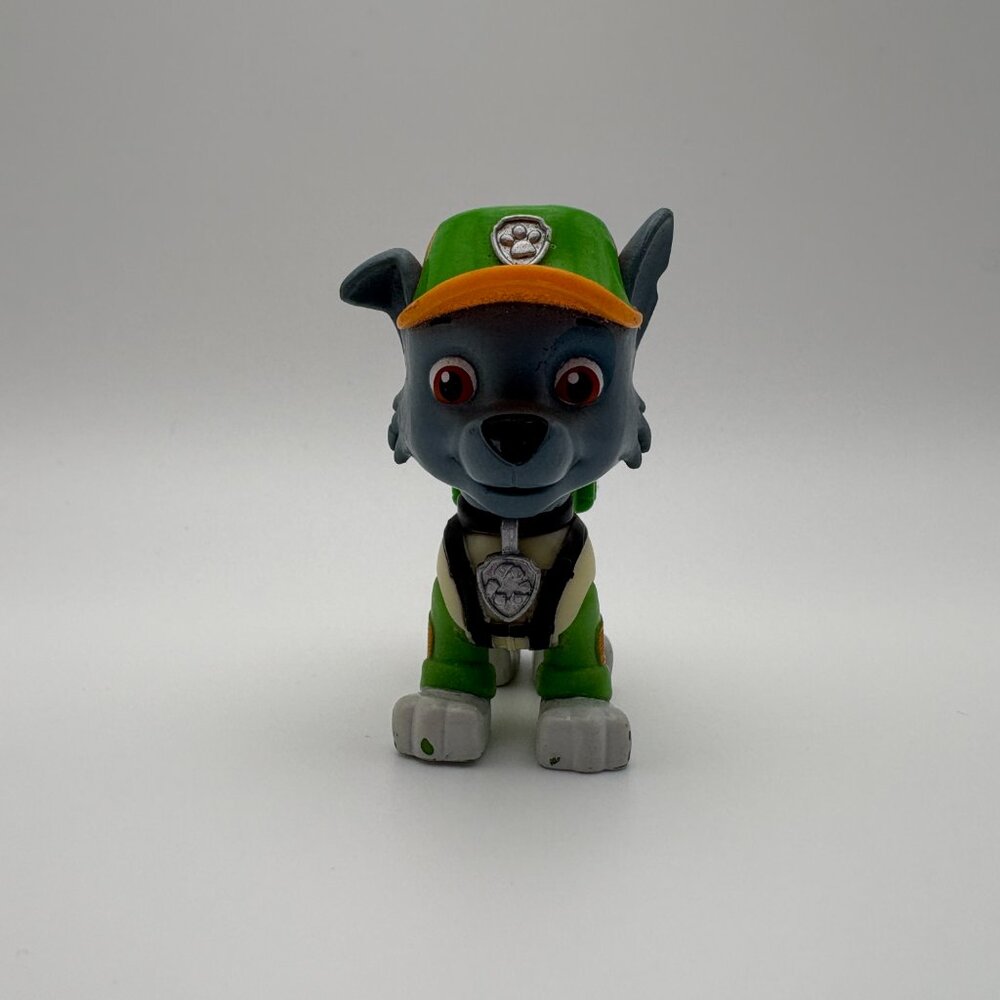 Paw Patrol Rescue Pup Rocky Recycle Posable Action Figure Dog (SKU: 375TO)